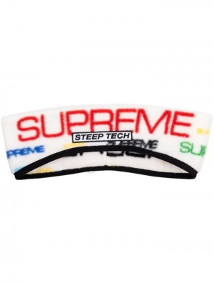 Sombreros Supreme X Tnf Tech "White" Headband Hombre Blancas Colombia | N4Q-49255