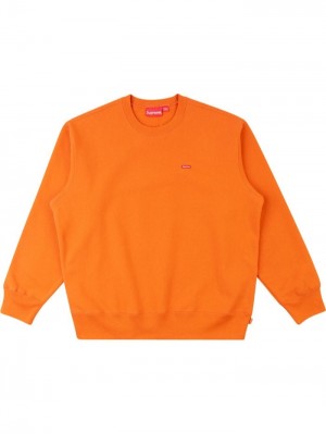 Sudaderas Supreme Small Box Logo Crew-neck Hombre Naranjas Colombia | S0R-91651