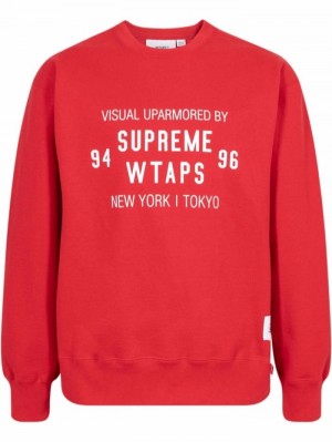 Sudaderas Supreme Xwtaps Crew Neck Hombre Rojas Colombia | R4E-35094