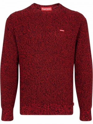 Suéteres Supreme Mélange Acanalado Knit Jumper Hombre Rojas Colombia | Z1A-70580