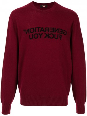 Suéteres Supreme Undercover Generation Jumper Hombre Rojas Oscuro Colombia | E4A-36654