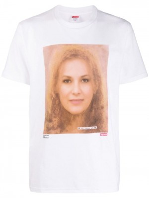 Camisetas Supreme 18 & Stormy Photographic-print Hombre Blancas Colombia | F2B-83303