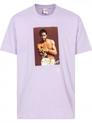 Camisetas Supreme Al Green Hombre Moradas Colombia | X3N-99070