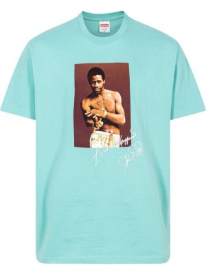 Camisetas Supreme Al Green Photo-print Hombre Azules Colombia | Z1L-44507