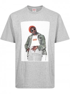 Camisetas Supreme Andre 3000 Hombre Gris Colombia | R1S-77103