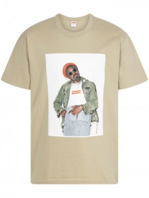 Camisetas Supreme Andre 3000 Photograph-print Hombre Neutrals Colombia | S2C-05516