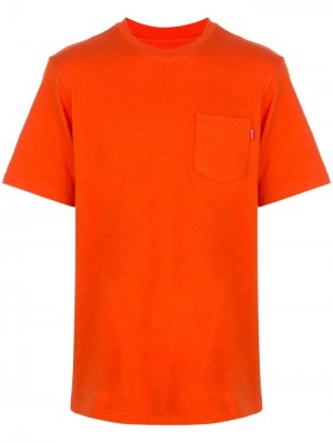 Camisetas Supreme Corta-sleeve Pocket Hombre Naranjas Colombia | R1X-72855