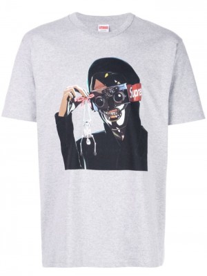 Camisetas Supreme Creeper Estampadas-print Hombre Gris Colombia | Q2A-98628