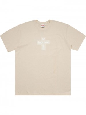 Camisetas Supreme Cross Box Logo Hombre Neutrals Colombia | Q2M-88448