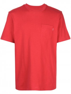 Camisetas Supreme D2 Pocket Hombre Rojas Colombia | K9G-16716