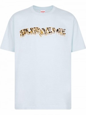 Camisetas Supreme Diamond Crew-neck Hombre Azules Colombia | I8S-99196