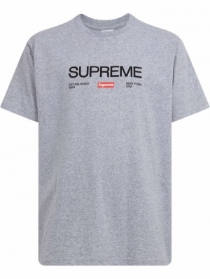 Camisetas Supreme Est 1994 Crew Neck Hombre Gris Colombia | N9O-72966