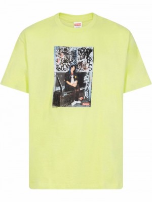 Camisetas Supreme Lady Pink Photo-print Hombre Verde Colombia | W6D-13677