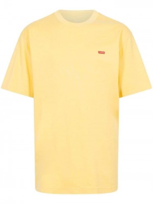 Camisetas Supreme Small Box Logo Hombre Amarillo Colombia | G0X-92227