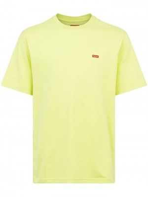 Camisetas Supreme Small Box Logo Hombre Amarillo Claro Colombia | F3V-54578