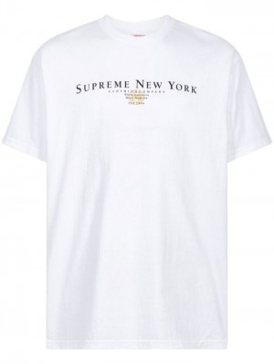 Camisetas Supreme Tradition Crew Neck Hombre Blancas Colombia | O9V-54629