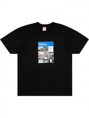 Camisetas Supreme Verify Crew Neck Hombre Negras Colombia | N5A-32110