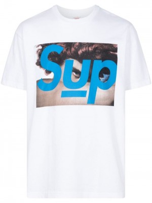 Camisetas Supreme X Undercover Face Hombre Blancas Colombia | V6X-56681