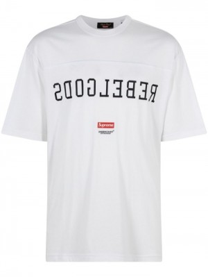 Camisetas Supreme X Undercover Football "White" Hombre Blancas Colombia | Y5B-04009