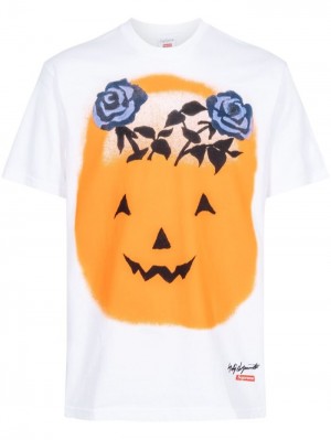 Camisetas Supreme X Yohji Yamamoto Pumpkin Hombre Blancas Colombia | T1J-52847