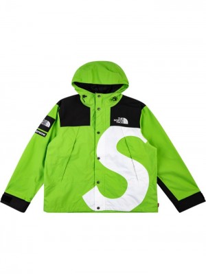 Cortavientos Supreme X The North Face S Logo Mountain Jacket Hombre Verde Colombia | R4B-40203