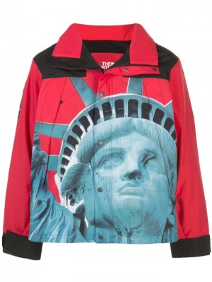 Cortavientos Supreme X The North Face "Statue Of Liberty" Mountain Jacket Hombre Rojas Colombia | R2Z-05253