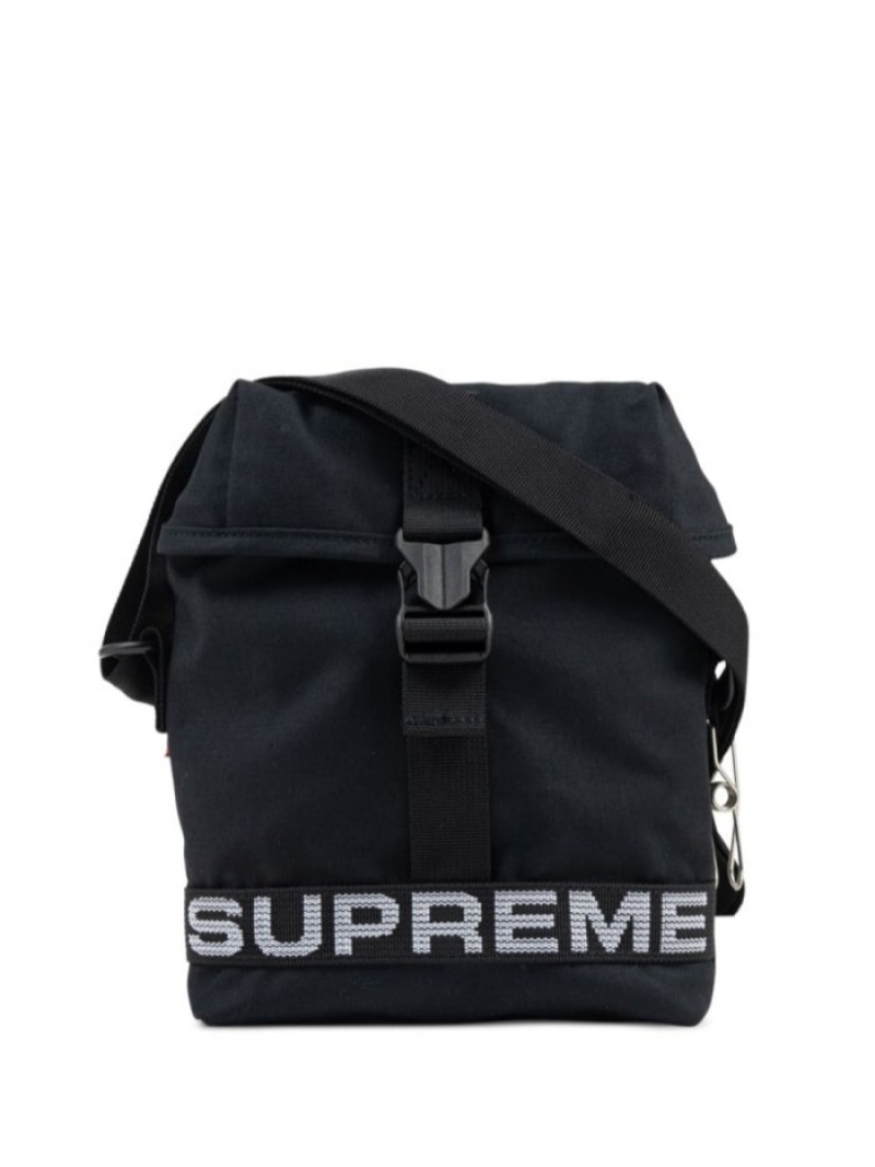 Bolsa De Hombro Supreme Field Side Bag Hombre Negras Colombia | Q0S-72773