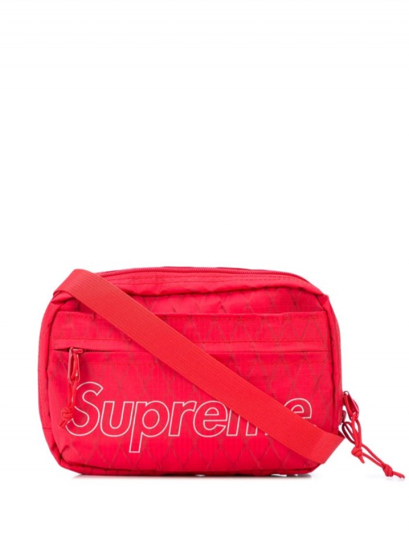 Bolsa De Hombro Supreme Logo Print Hombre Rojas Colombia | Z6Q-81438