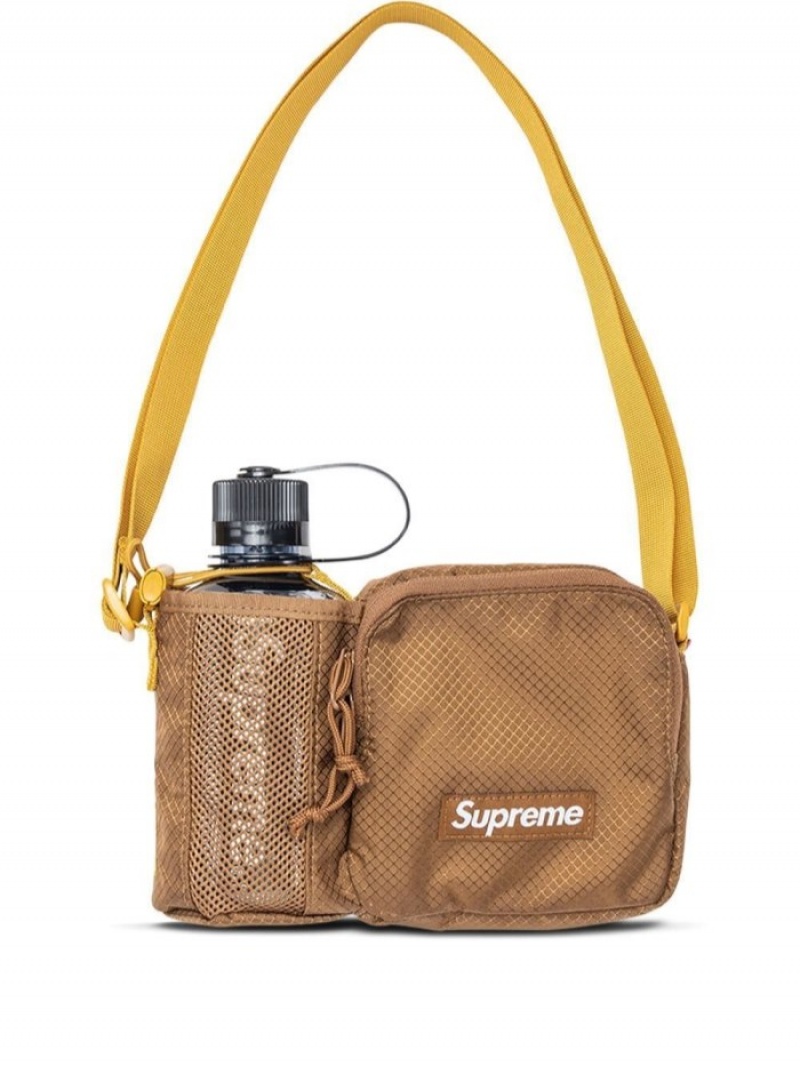 Bolsa De Hombro Supreme Logo-patch Side Bag Hombre Marrones Colombia | L8J-30258