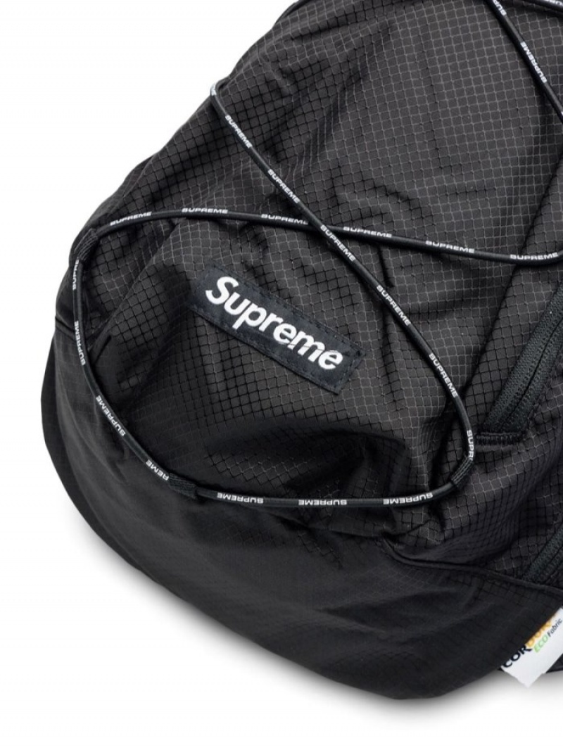 Bolsa De Hombro Supreme Logo-patch Sling Bag Hombre Negras Colombia | J7L-42723