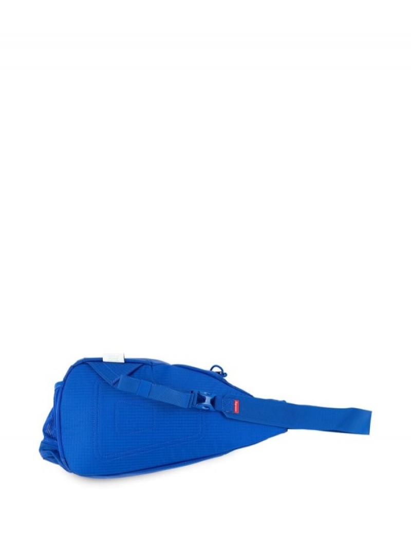 Bolsa De Hombro Supreme Logo-print Sing Bag Hombre Azules Colombia | K0I-41671