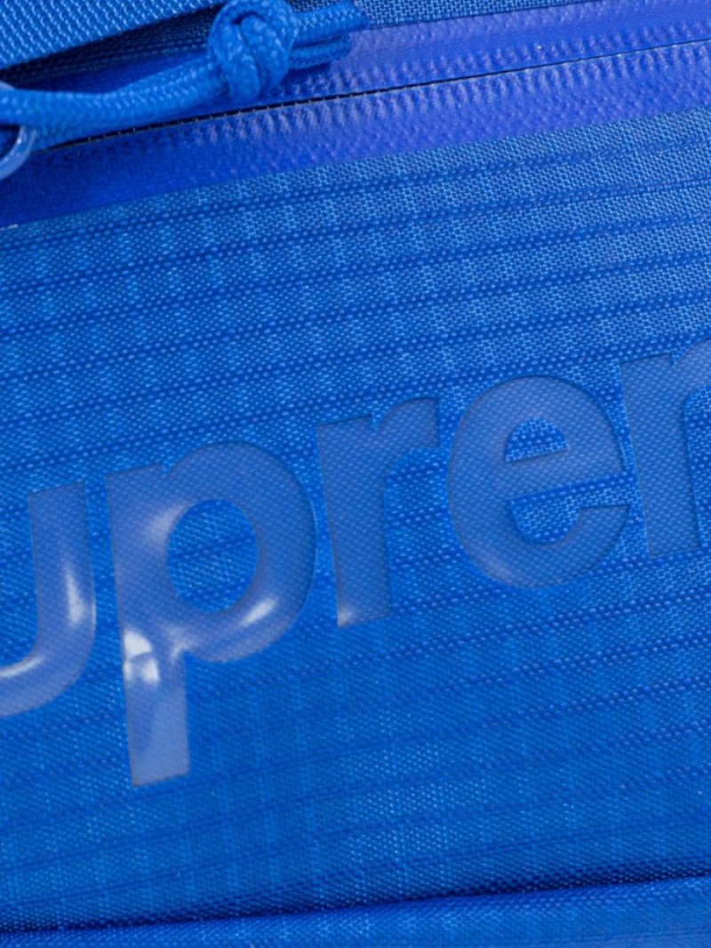 Bolsa De Hombro Supreme Logo-print Sing Bag Hombre Azules Colombia | K0I-41671