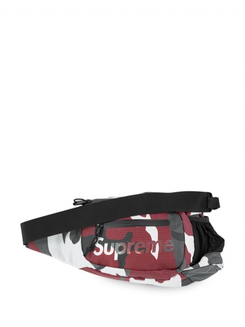 Bolsa De Hombro Supreme Logo-print Sling Bag Hombre Rojas Colombia | Q6G-06959