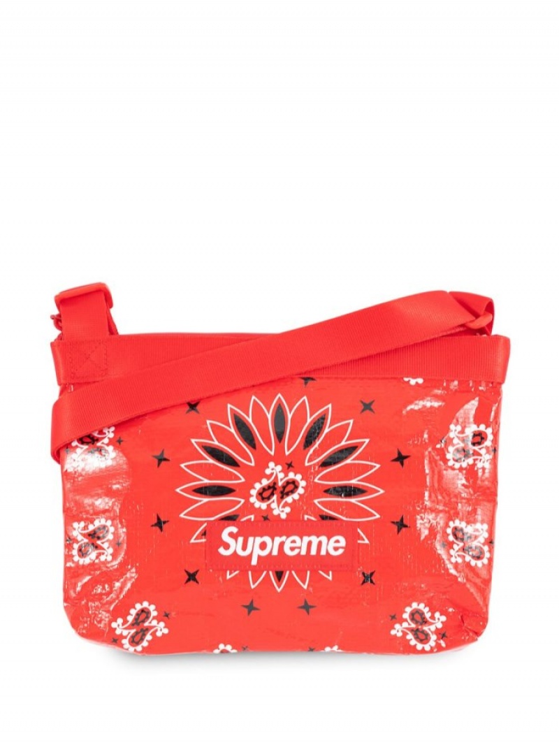 Bolsa De Mensajero Supreme Bandana Tarp Side Bag Mujer Rojas Colombia | G6P-84578