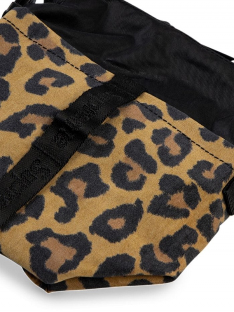 Bolsa De Mensajero Supreme Leopard-print Neck Pouch Mujer Marrones Negras Colombia | X0E-41205