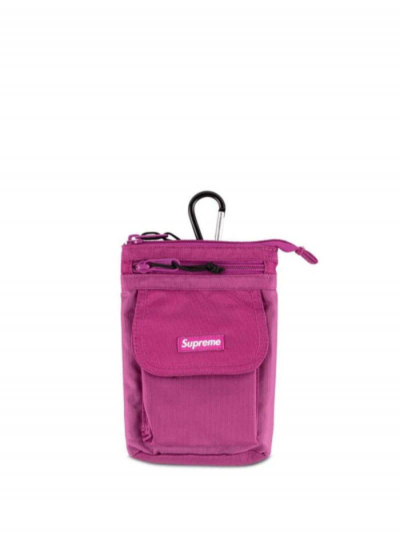 Bolsa De Mensajero Supreme Logo-patch Shoulder Bag Hombre Rosas Colombia | T1F-78824