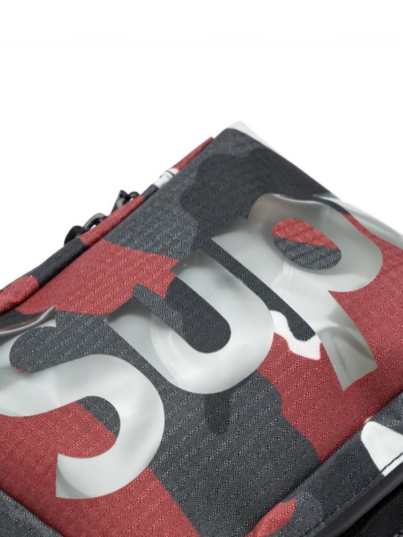 Bolsa De Mensajero Supreme Logo-print Neck Pouch Hombre Rojas Colombia | T3C-84473