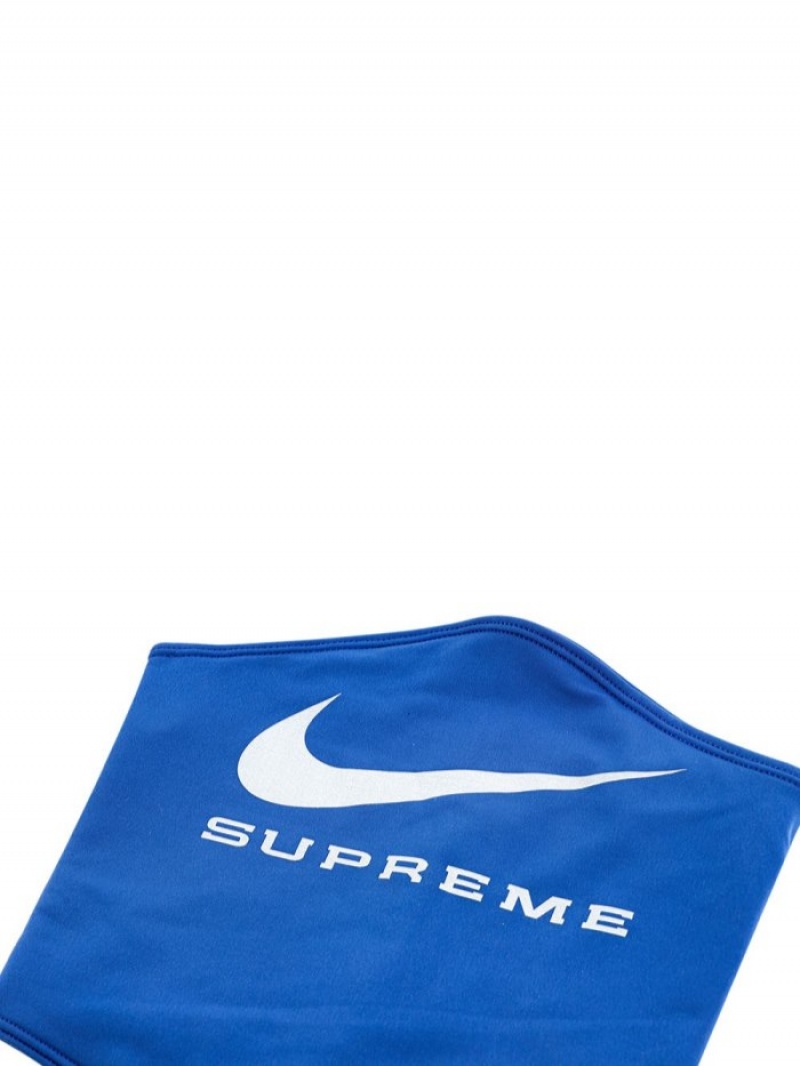 Bufandas Supreme X Nike Logo-print Neck Warmer Mujer Azules Colombia | W6K-43331