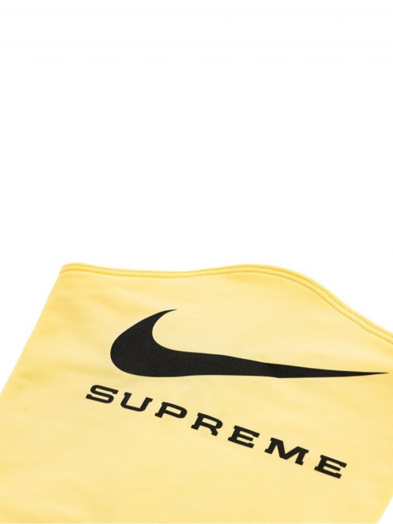 Bufandas Supreme X Nike Neck Warmer Hombre Amarillo Colombia | C9T-74290