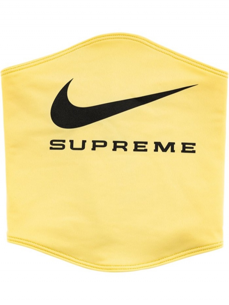 Bufandas Supreme X Nike Neck Warmer Hombre Amarillo Colombia | C9T-74290