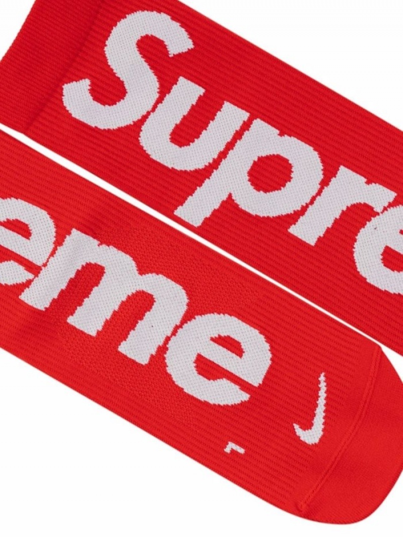 Calcetines Supreme Logo-print Hombre Rojas Colombia | E0Q-05551