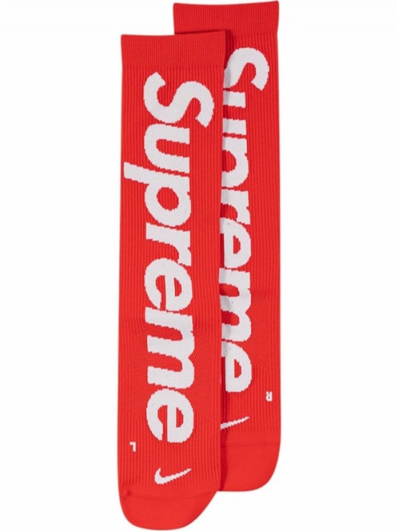 Calcetines Supreme Logo-print Hombre Rojas Colombia | E0Q-05551