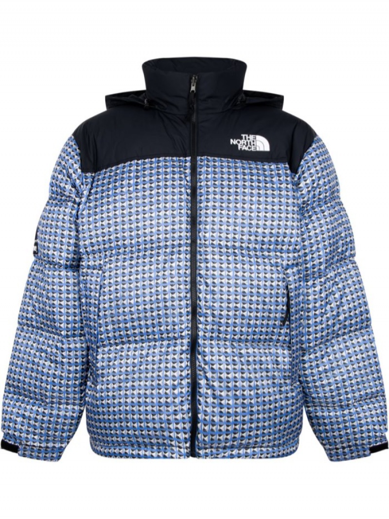 Chaquetas De Plumas Supreme X The North Face Studded Nuptse Jacket Hombre Azules Colombia | M2G-53880