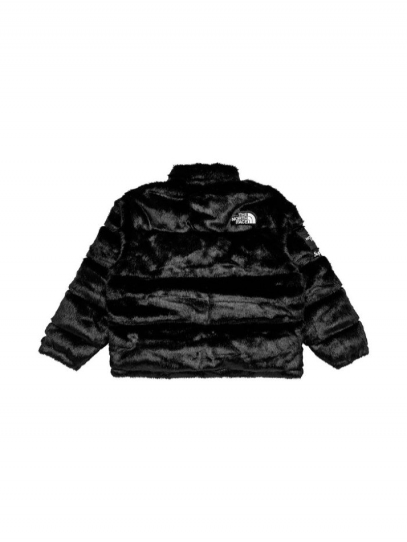 Chaquetas De Plumas Supreme X The North Face Faux-fur Jacket Hombre Negras Colombia | L9W-92527