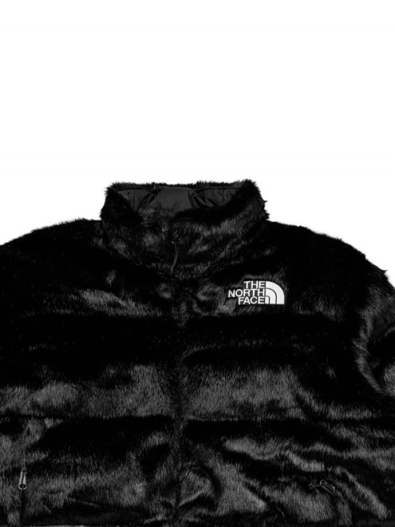 Chaquetas De Plumas Supreme X The North Face Faux-fur Jacket Hombre Negras Colombia | L9W-92527