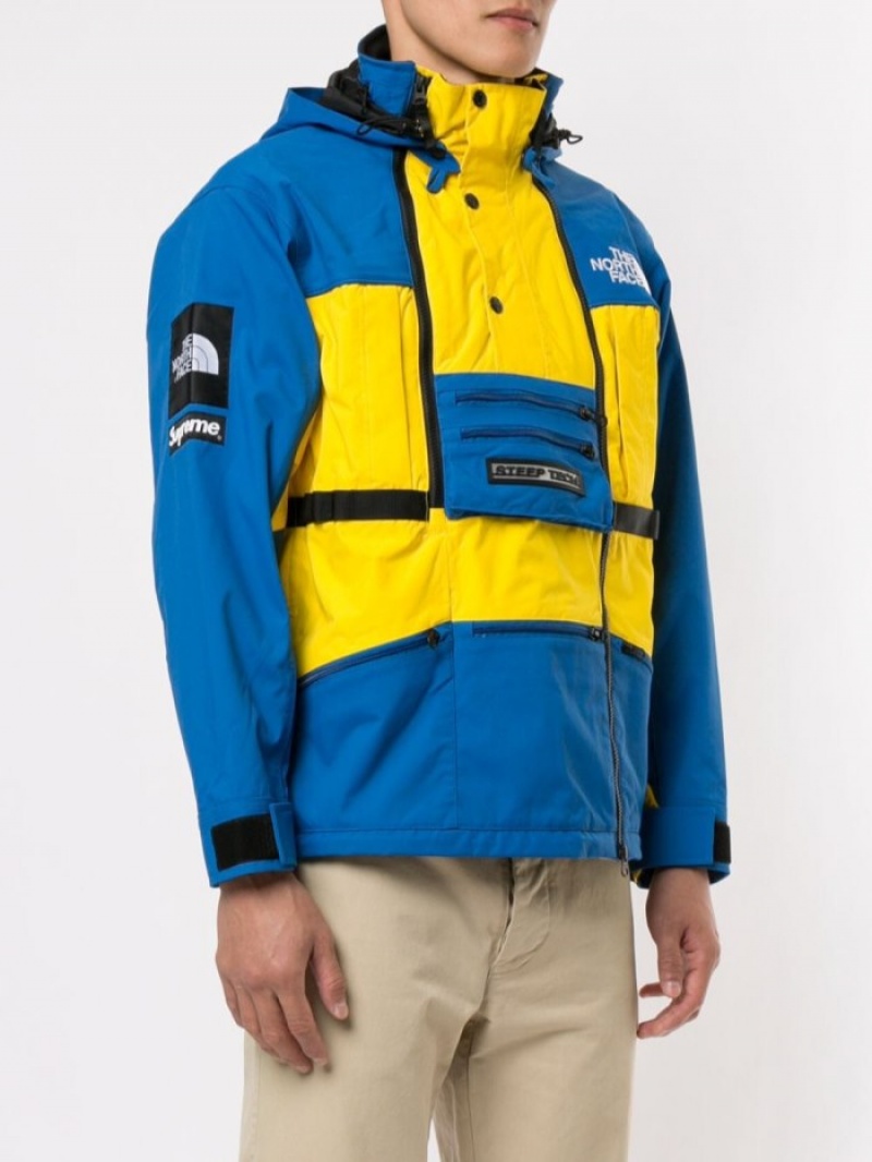 Chaquetas De Plumas Supreme X The North Face Steep Tech Encapuchado Jacket Hombre Azules Colombia | A4H-73722