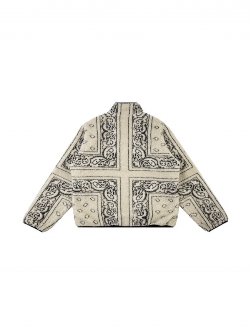 Chaquetas Supreme Reversible Bandana-print Fleece Hombre Neutrals Colombia | Q5L-78967