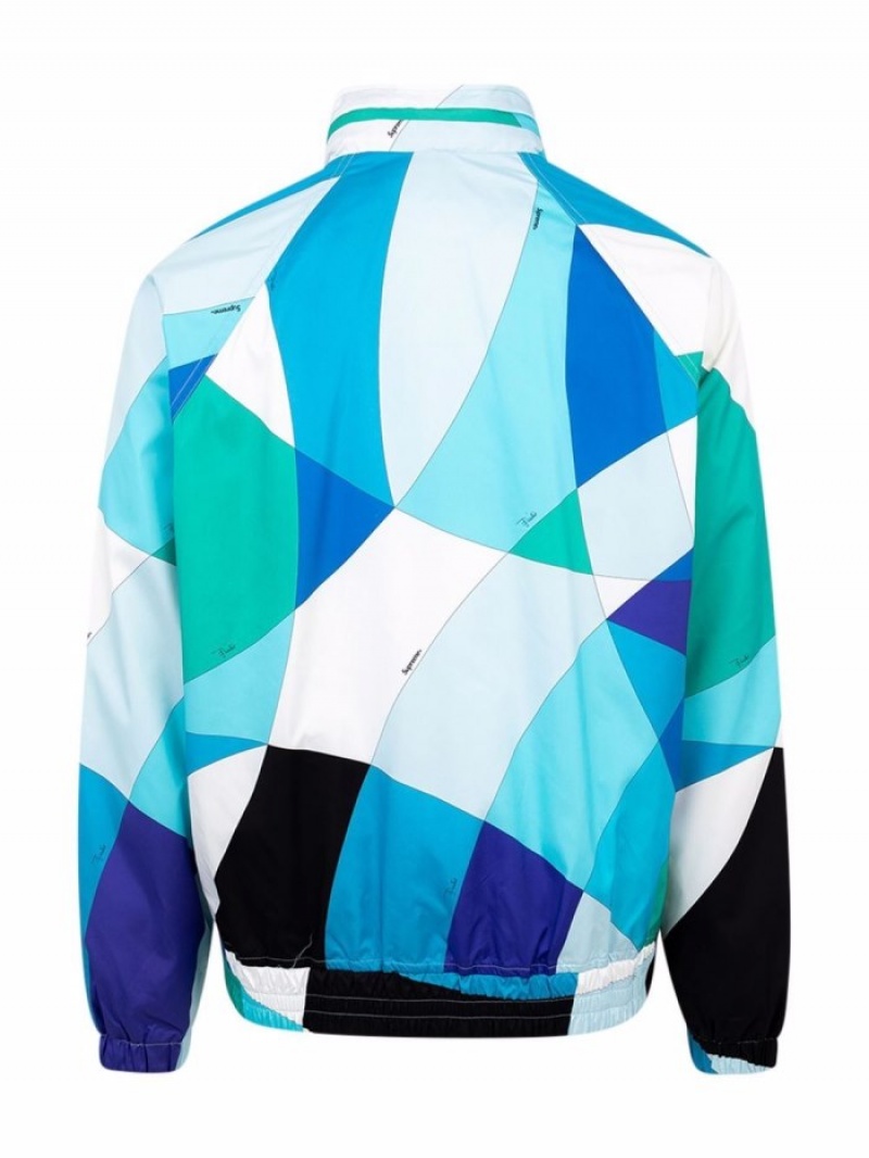 Chaquetas Supreme X Pucci Deporte Mujer Azules Colombia | U2U-98359