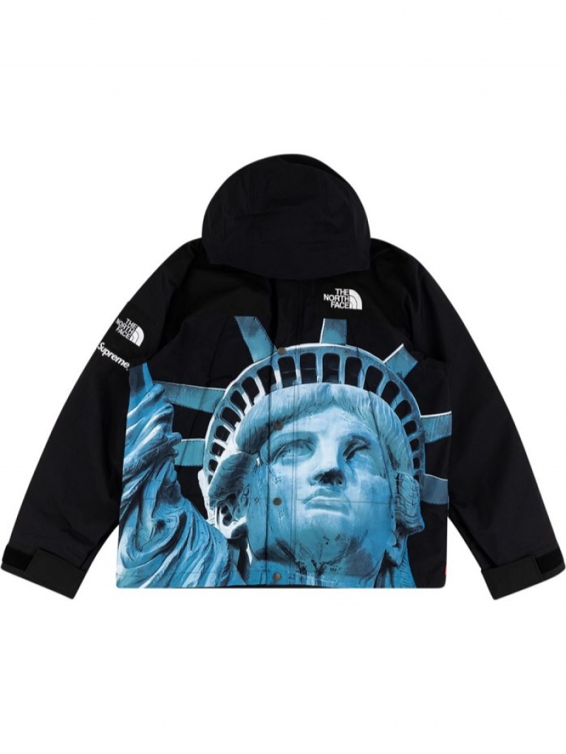 Chaquetas Supreme X The North Face Statue Of Liberty Hombre Negras Colombia | R6H-19220