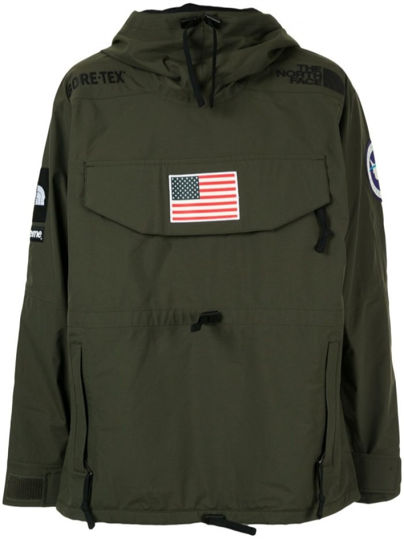 Chaquetas Supreme X The North Face Trans Antarctic Expedition Pullover Hombre Verde Colombia | X8G-37850